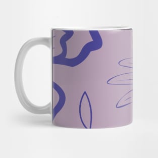 pattern with flowers and leaves Mug